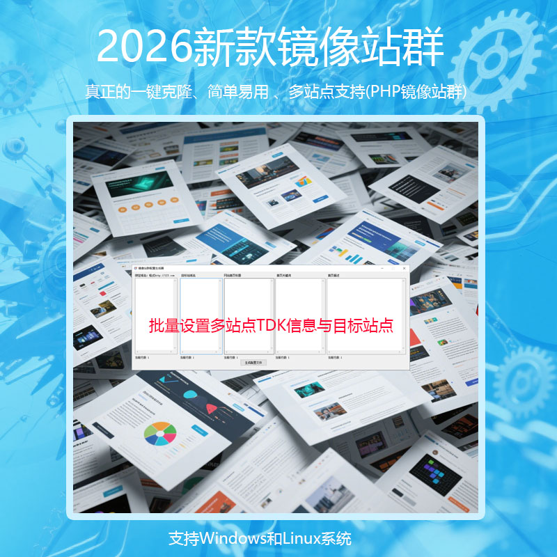 镜像站群批量生成配置示意图